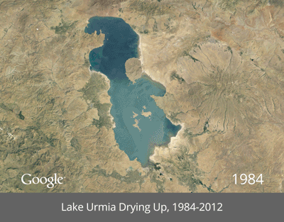 Высыхание озера Урмия
